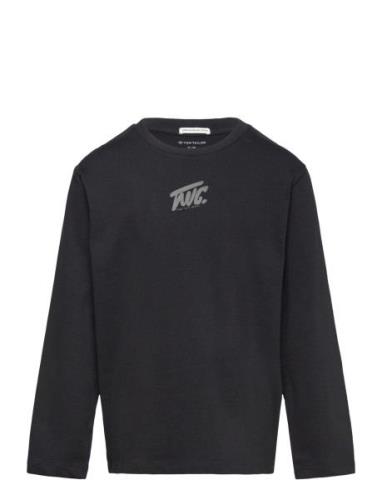 Regular Printed Longsleeve Tom Tailor Black