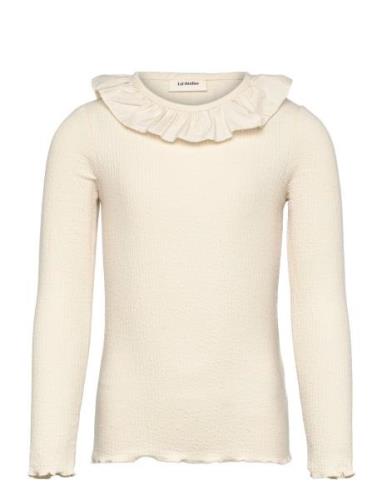 Nmfoline Ls Slim Top Lil Lil'Atelier Cream