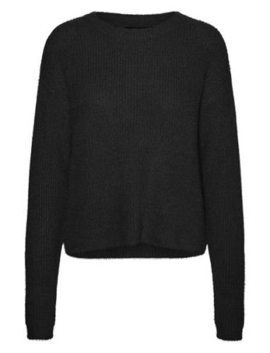 Vmpuff Ls O-Neck Pullover Boo Vero Moda Black