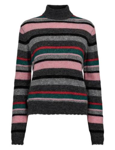 Nuriette Stripe Highneck Pullover Nümph Patterned