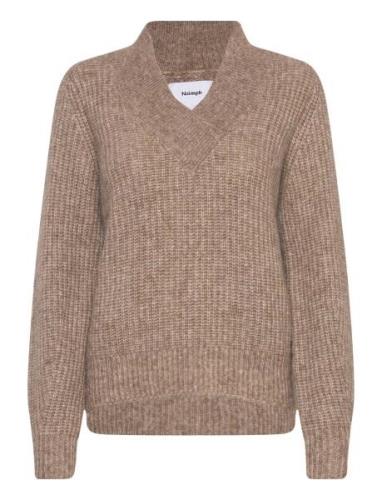 Nuzindi V-Neck Pullover Nümph Brown