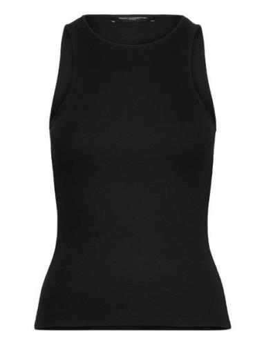 Rassia Sheryle Ribbed Tank French Connection Black