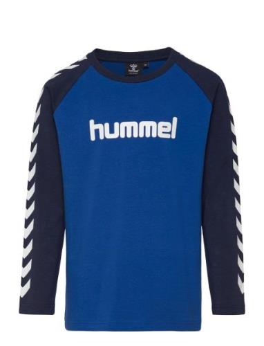 Hmlboys T-Shirt L/S Hummel Blue