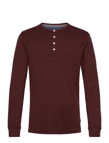 Solid Gradad W Contrast Fabric L/S Lindbergh Burgundy