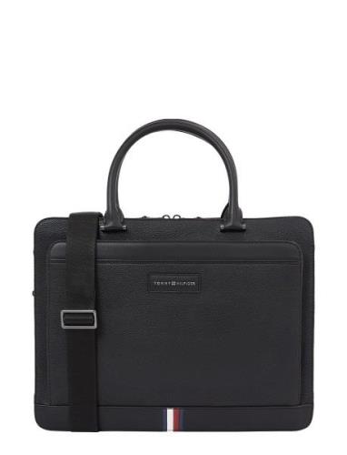 Th Business Slim Computer Bag Tommy Hilfiger Black