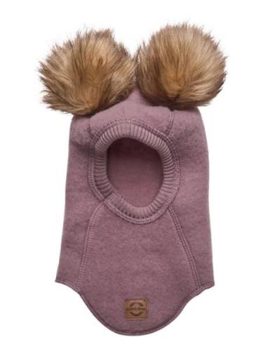 Wool Fullface W. Pom Pom Mikk-line Pink