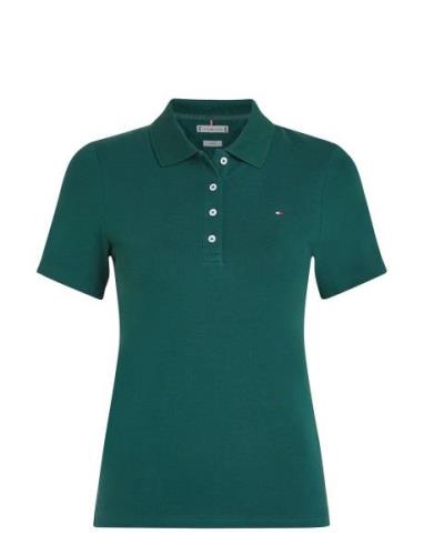 1985 Slim Pique Polo Ss Tommy Hilfiger Green