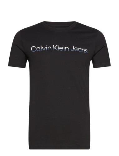 Mixed Institutional Logo Tee Calvin Klein Jeans Black