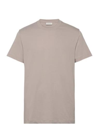 Logo Tape Tee Calvin Klein Jeans Beige