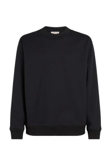 Logo Tape Crew Neck Calvin Klein Jeans Black