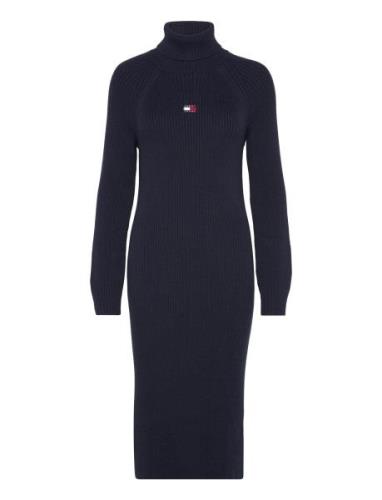 Tjw Mockneck Badge Sweater Dress Tommy Jeans Navy