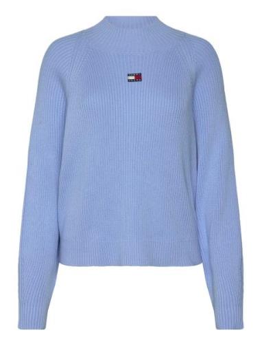 Tjw Badge Mockneck Sweater Tommy Jeans Blue