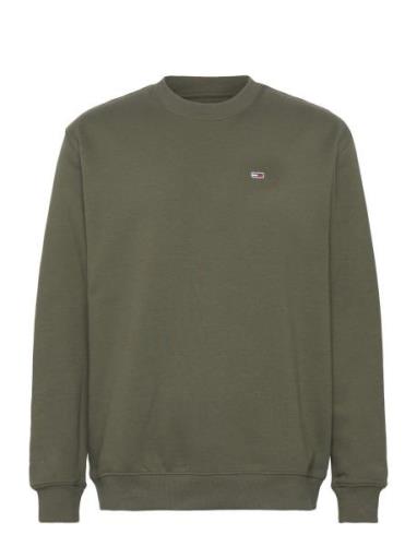 Tjm Reg S Flag Crew Tommy Jeans Green