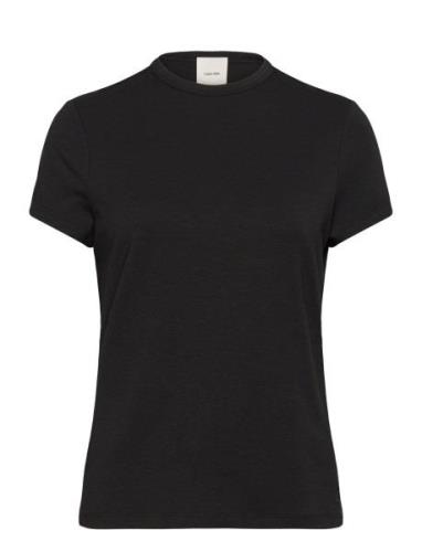 Modal Stretch C-Neck Slim Top Ss Calvin Klein Black