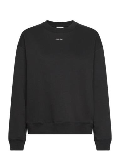 Nano Logo Crew Neck Sweatshirt Calvin Klein Black