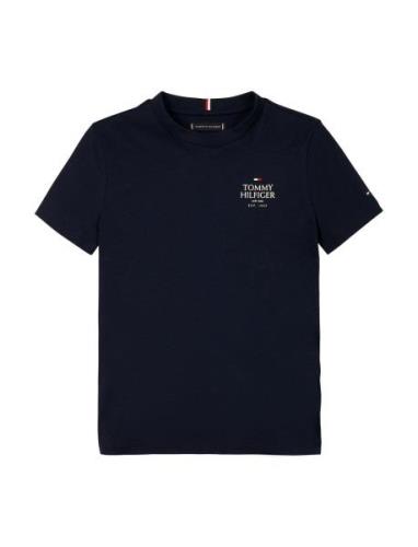 Th Logo Puff Print Reg Tee Ss Tommy Hilfiger Navy