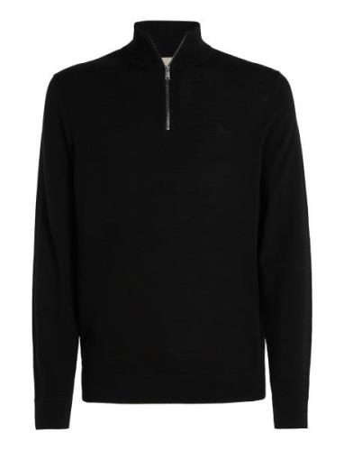 Merino Rws Zip Through Jacket Calvin Klein Black