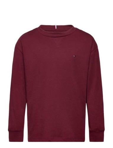 Essential Tee L/S Tommy Hilfiger Burgundy