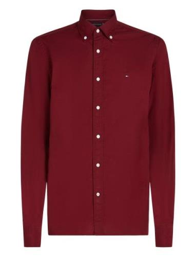 Flex Poplin Rf Shirt Tommy Hilfiger Burgundy