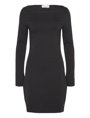 Sculpted Milano Ls Mini Dress Calvin Klein Jeans Black