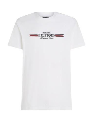 Hilfiger Chest Stripe Tee Tommy Hilfiger White