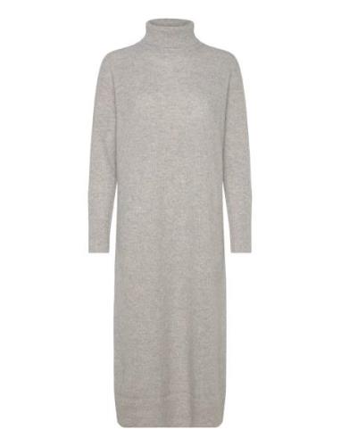 Wool Cash Roll-Nk Long Dress Tommy Hilfiger Grey