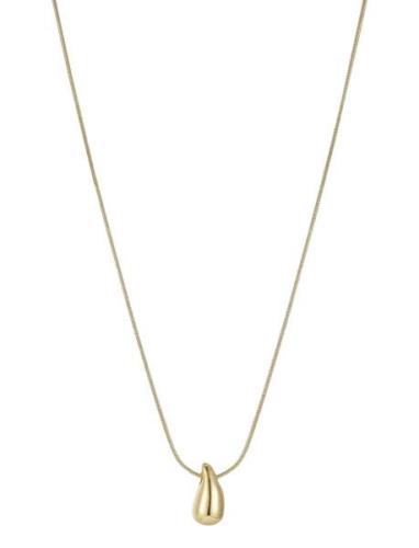 Mini Drop Necklace Gold Bud To Rose Gold