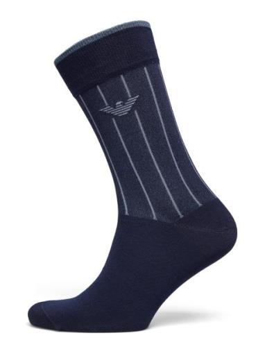 Men's Knit Short Socks Emporio Armani Blue