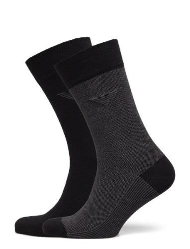 Men's Knit Short Socks Emporio Armani Black