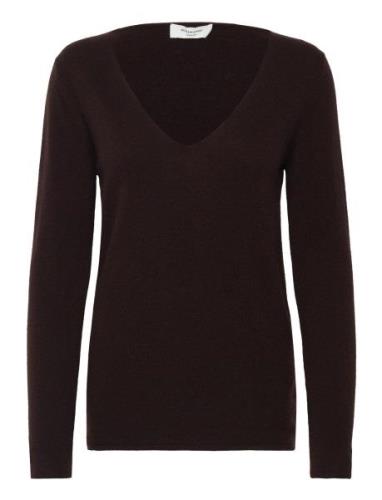 Wool & Cashmere V-Neck Rosemunde Brown