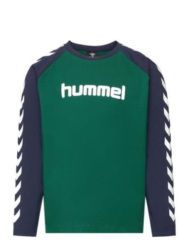 Hmlboys T-Shirt L/S Hummel Green