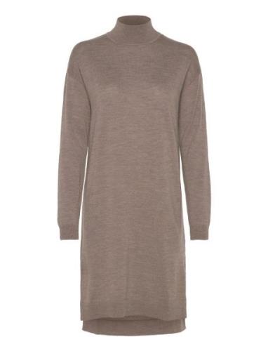 Merino Wool Dress Rosemunde Brown