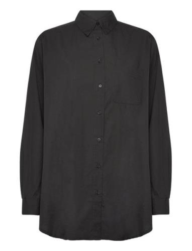 Gaia Shirt Poplin Moshi Moshi Mind Black