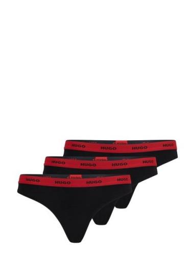 Triplet Thong Stripe HUGO Black