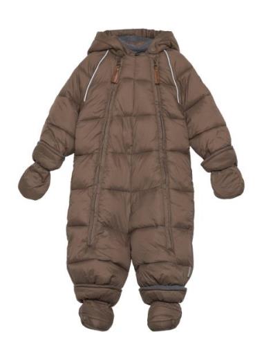 Puff Baby Suit W Acc Rec. Mikk-line Brown