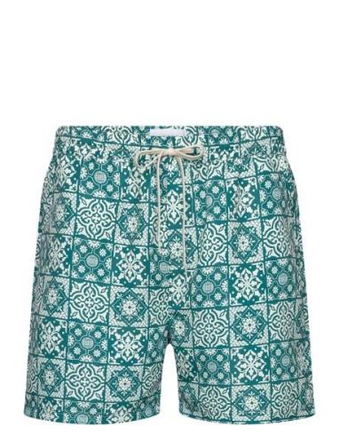 Stan Aop Swim Shorts 2.0 Les Deux Green