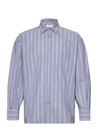 Striped Cotton Poplin Shirt Filippa K Blue