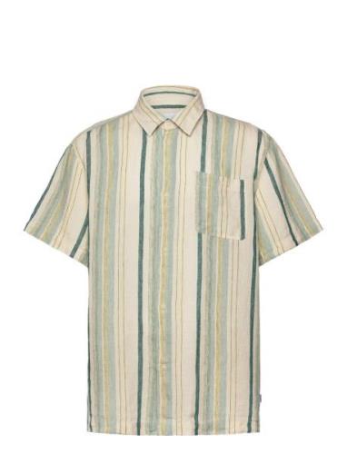 Kai Linen Ss Shirt Les Deux Green