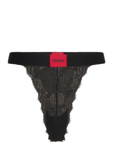 Thong Lace HUGO Black