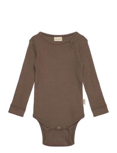 Body L/S Modal Petit Piao Brown