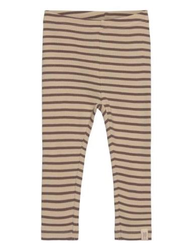 Legging Modal Striped Petit Piao Beige