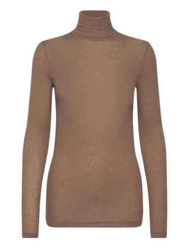 Angelabb Roll Neck Bruuns Bazaar Brown