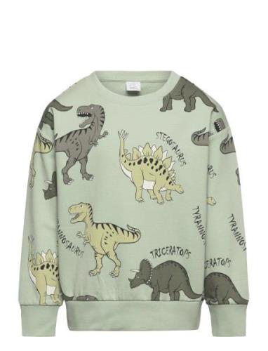 Sweater Aop Dino Lindex Green