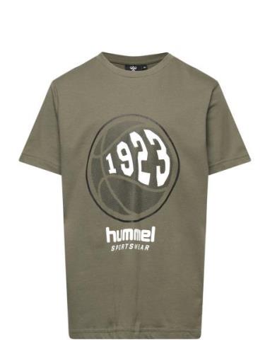 Hmlleo T-Shirt S/S Hummel Khaki