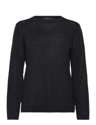 Charlenebbround Neck Knit Bruuns Bazaar Black