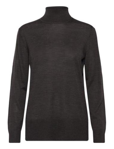 Charlenebbroll Neck Knit Bruuns Bazaar Black