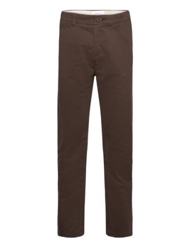 Chuck Regular Chino Twill Pants - G Knowledge Cotton Apparel Brown