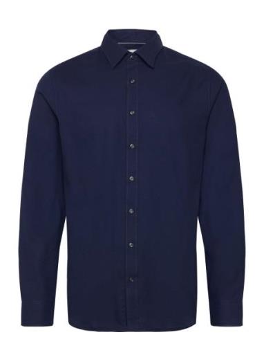 Structured Engineered Slim Shirt Michael Kors Navy