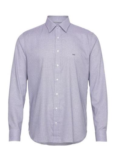 Modern Check Slim Shirt Michael Kors Blue