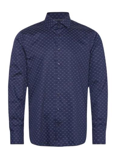 Mk Diamond Print Slim Shirt Michael Kors Navy